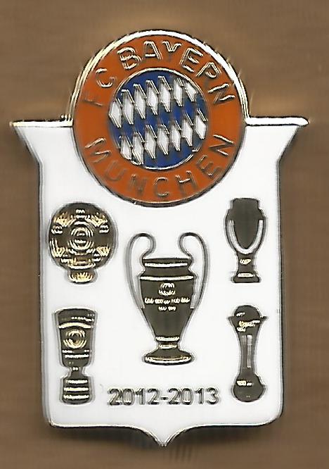 Badge Bayern Munich Champions 2012-2013 white